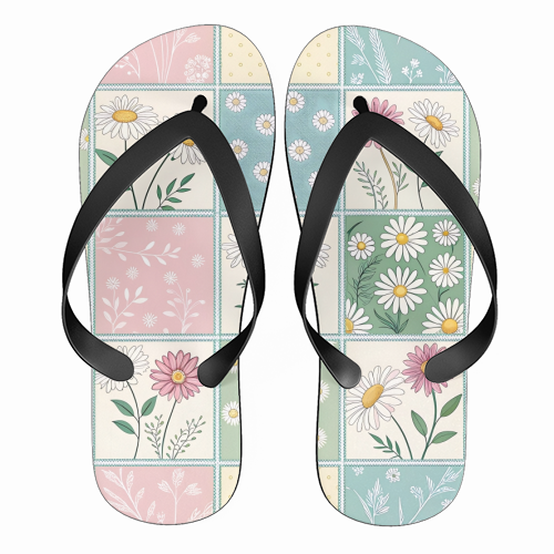 The Spring Flowers - funny flip flops by haris kavalla