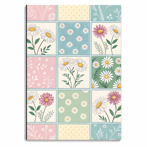 The Spring Flowers - personalised A4, A5, A6 notebook by haris kavalla