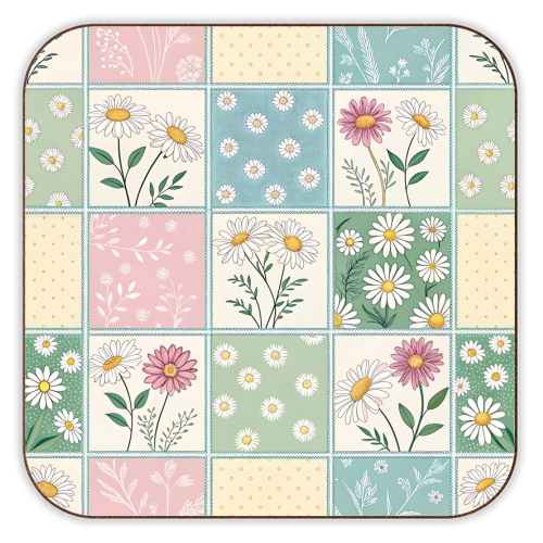 The Spring Flowers - personalised beer coaster by haris kavalla