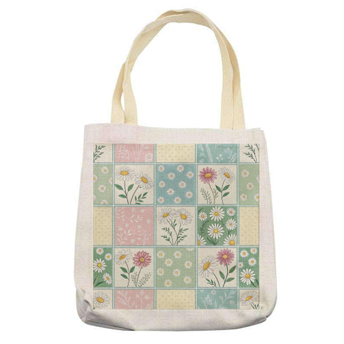 The Spring Flowers - printed canvas tote bag by haris kavalla