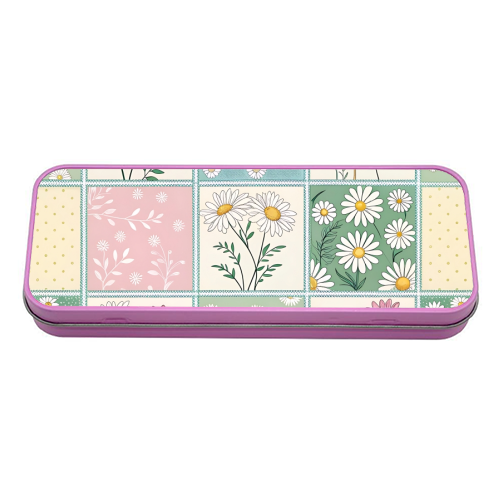 The Spring Flowers - tin pencil case by haris kavalla