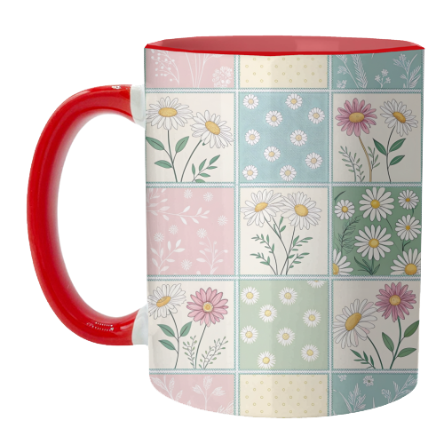 The Spring Flowers - unique mug by haris kavalla