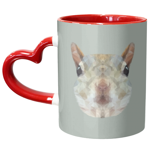 The Squirrel - unique mug by petegrev