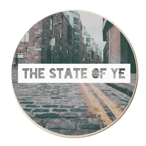 The State of Ye - personalised beer coaster by Lilly Rose
