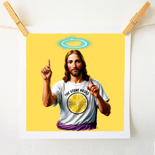 The Stone Roses. Yellow - A1 - A4 art print by Faith Mercer