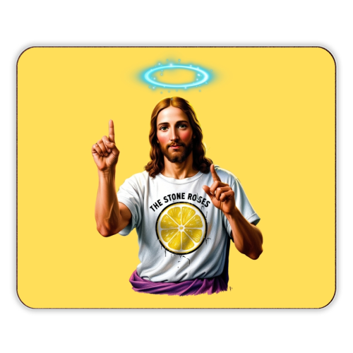 The Stone Roses. Yellow - designer placemat by Faith Mercer