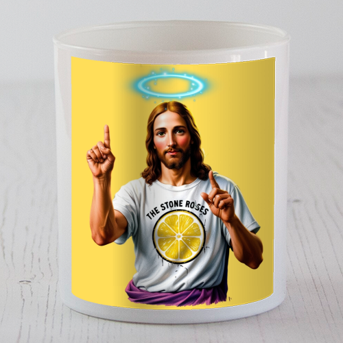 The Stone Roses. Yellow - scented candle by Faith Mercer