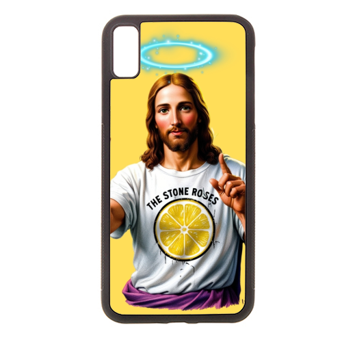 The Stone Roses. Yellow - stylish phone case by Faith Mercer