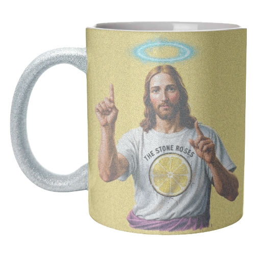 The Stone Roses. Yellow - unique mug by Faith Mercer