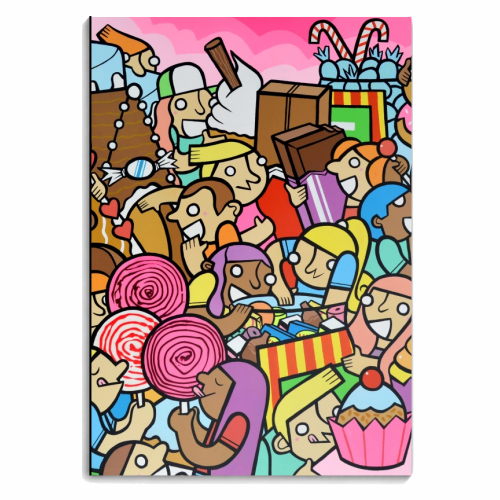 The Strawberry Shortcake Sweet Tooth Fudge Factory - personalised A4, A5, A6 notebook by Darren Baxter