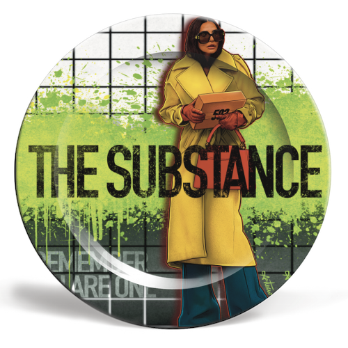 The Substance - ceramic dinner plate by ARTECCO