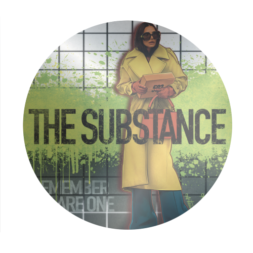 The Substance - Circle Sticker by ARTECCO
