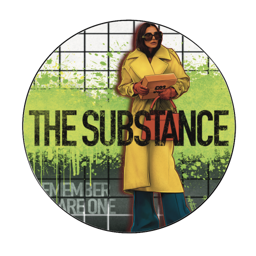 The Substance - Circle Sticker by ARTECCO