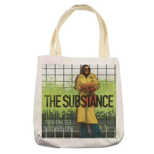 The Substance - printed canvas tote bag by ARTECCO