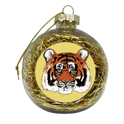 The Sumatran Tiger - xmas bauble by Cat Partridge Art