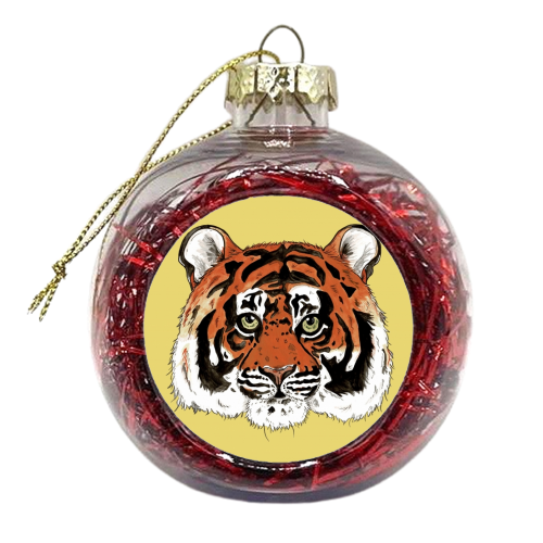 The Sumatran Tiger - xmas bauble by Cat Partridge Art