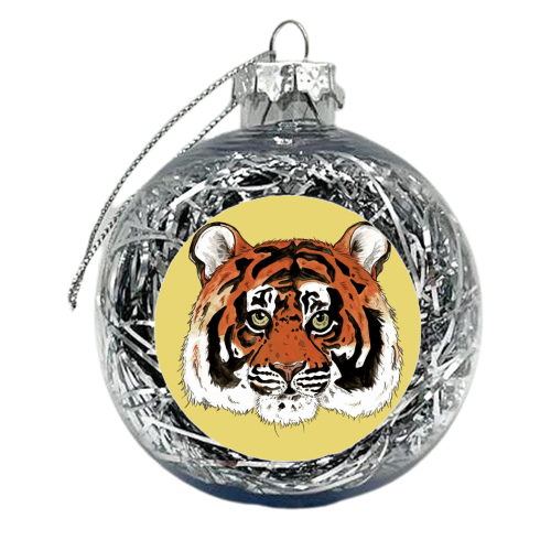 The Sumatran Tiger - xmas bauble by Cat Partridge Art