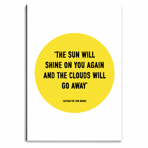 The Sun Will Shine Again Quote - personalised A4, A5, A6 notebook by Adam Regester