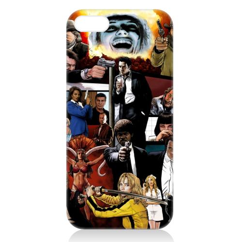 The Tarantinoverse - Pulp Fiction, Reservoir Dogs, Django Unchained, Kill Bill & More - unique phone case by Dan Avenell
