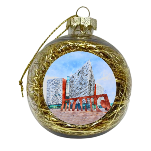 The Titanic Museum Watercolour - xmas bauble by AP