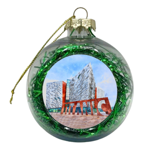 The Titanic Museum Watercolour - xmas bauble by AP