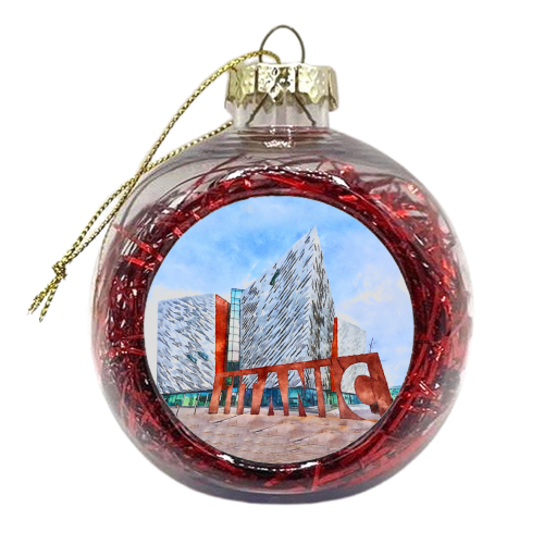 The Titanic Museum Watercolour - xmas bauble by AP