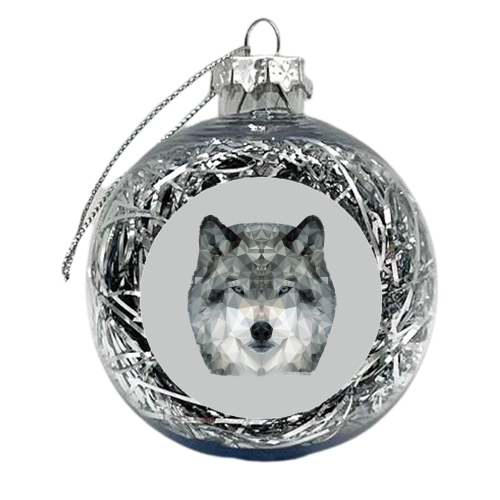 The Wolf - xmas bauble by petegrev