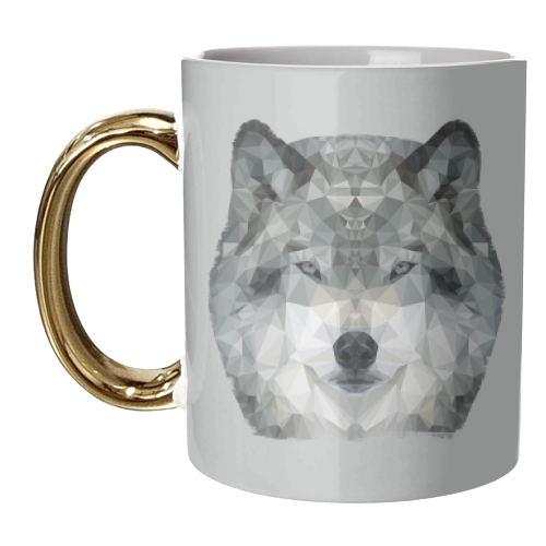The Wolf - unique mug by petegrev