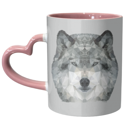 The Wolf - unique mug by petegrev