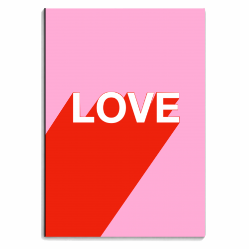 The Word Is Love - personalised A4, A5, A6 notebook by Adam Regester