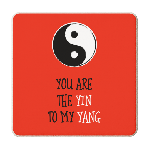The Yin To My Yang - personalised beer coaster by Adam Regester