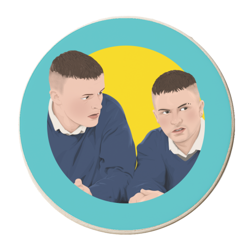 The Young Offenders - personalised beer coaster by Pink and Pip