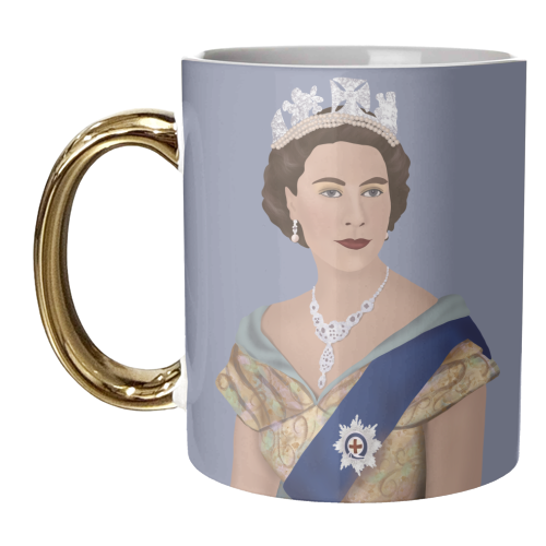 The Young Queen - unique mug by Rock and Rose Creative