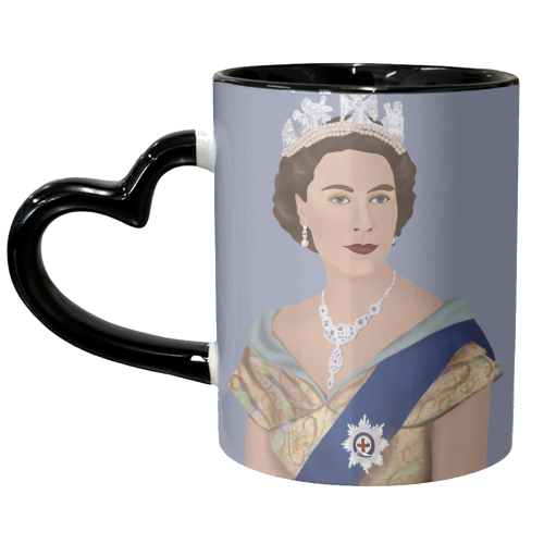 The Young Queen - unique mug by Rock and Rose Creative