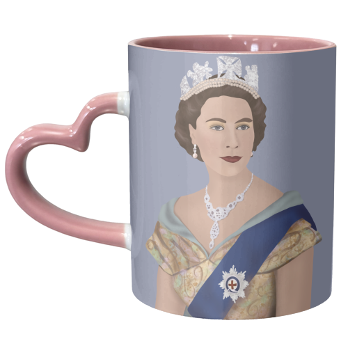The Young Queen - unique mug by Rock and Rose Creative
