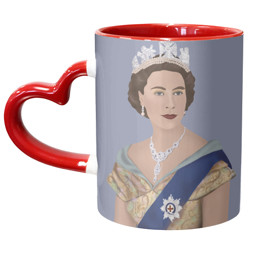 The Young Queen - unique mug by Rock and Rose Creative