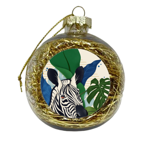 The Zebra - xmas bauble by Fatpings_studio
