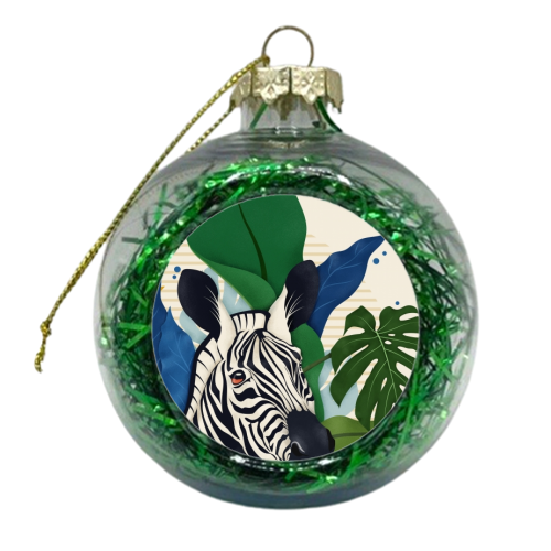 The Zebra - xmas bauble by Fatpings_studio