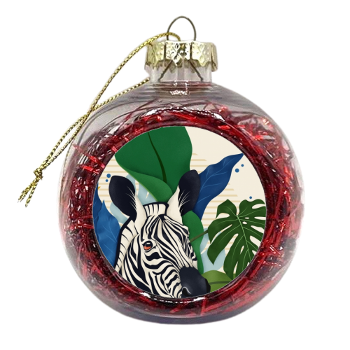 The Zebra - xmas bauble by Fatpings_studio