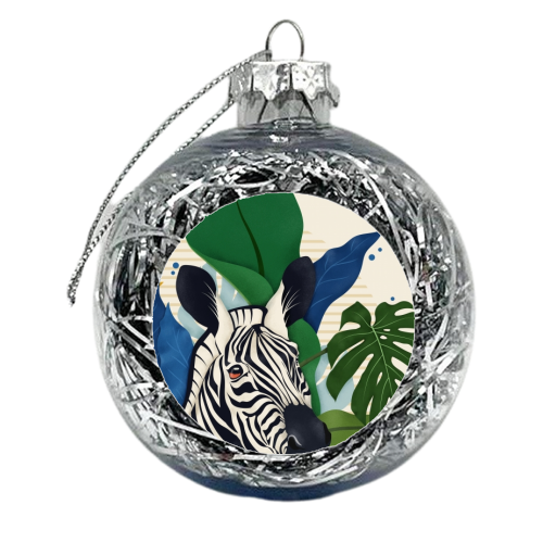 The Zebra - xmas bauble by Fatpings_studio