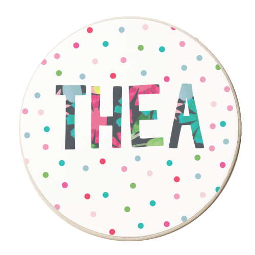 Thea - personalised beer coaster by The Boy and the Bear