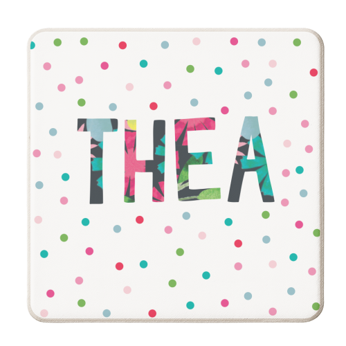 Thea - personalised beer coaster by The Boy and the Bear