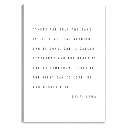 There Are Only Two Days In the Year That Nothing Can be Done. -Dalai Lama Quote - personalised A4, A5, A6 notebook by Toni Scott