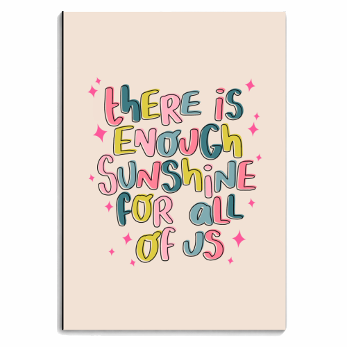 There is enough sunshine for all of us - personalised A4, A5, A6 notebook by Hollie Mills