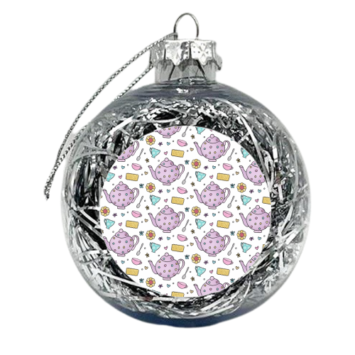 There\'s Always time for Tea - xmas bauble by Jilly Tait