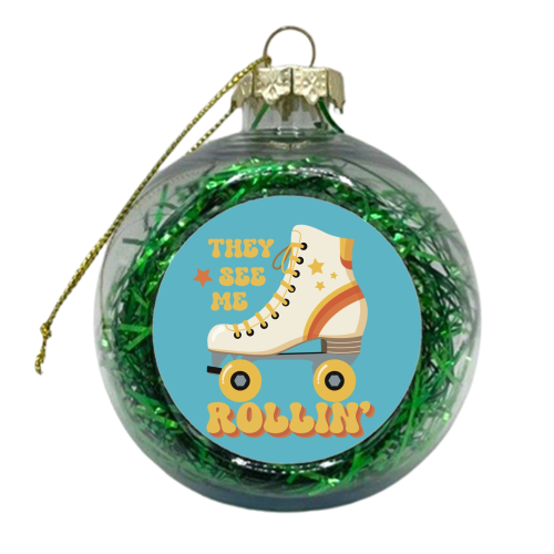 They see me rollin' - xmas bauble by Giddy Kipper