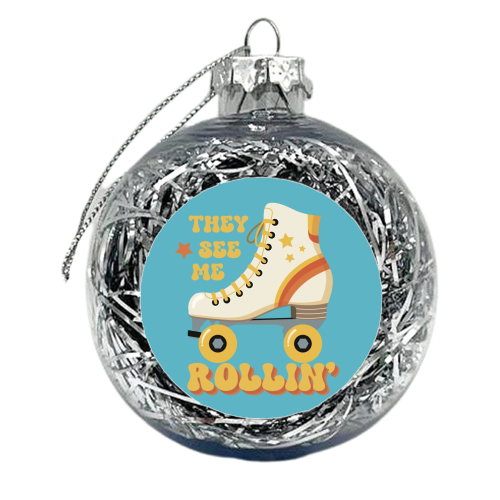 They see me rollin' - xmas bauble by Giddy Kipper