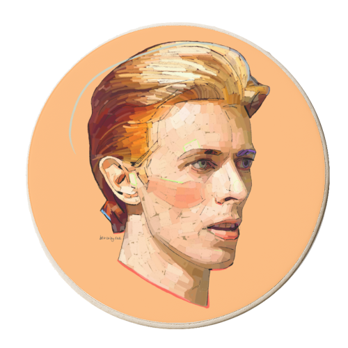 Thin White Duke - personalised beer coaster by Beverley Rae