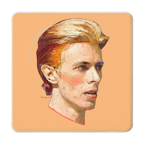 Thin White Duke - personalised beer coaster by Beverley Rae