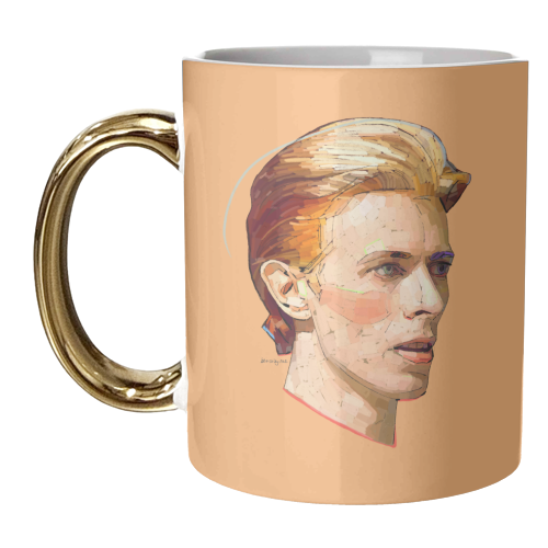 Thin White Duke - unique mug by Beverley Rae